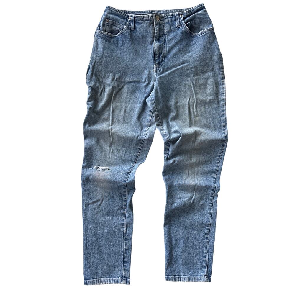 Y2K Route 66 High Rise Tapered Leg Mom Jeans Juniors 9/10 Light Wash